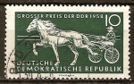 Stamps Germany -  Ecuestre - Gran Premio de la DDR en 1958.