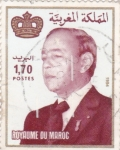 Stamps Morocco -  HASSAN II MONARCA