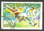 Stamps Vietnam -  Mundial de fútbol Italia 90