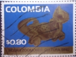 Sellos de America - Colombia -  Figura Zoomorfa - Cultura Sinú.