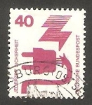 Stamps Germany -  575 - Prevención de accidentes, toma de corriente, con número de control