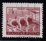 Stamps Hungary -  1008B- Presa en el Tisza