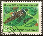 Stamps Germany -  350 años la línea de salmuera 1619-1969, Bad Reichenhall - Traunstein.