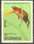 Stamps : America : Nicaragua :  OROPÈNDOLA.  GYMNOSTINOPS  MONTEZUMA.