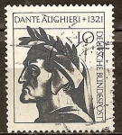 Stamps Germany -  650a Aniv de la muerte de Dante Alighieri.