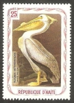 Sellos de America - Hait -  Fauna, pelicano blanco