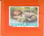 Sellos de Africa - Guinea Ecuatorial -  CANGREJO Y CARACOL