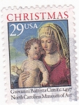 Stamps United States -  LA VIRGEN Y EL NIÑO- CHRISTMAS