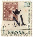 Stamps : Europe : Spain :  1799.- Dia Mundial del Sello. " M Coronada", Madrid