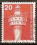 Stamps Germany -  Industria y Tecnología(Faro Alte Weser).