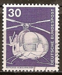 Stamps Germany -  Industria y Tecnología(Helicóptero de rescate ).