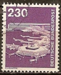 Stamps Germany -  Industria y Tecnología(Aeropuerto de Frankfurt).