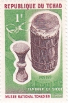 Stamps Chad -  MUSEO NACIONAL- TAMBOR