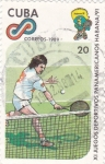 Stamps Cuba -  XI JUEGOS DEPORTIVOS PANAMERICANOS HABANA/91