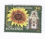 Sellos del Mundo : Europa : Rumania : Helianthus annuus