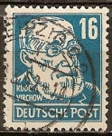 Stamps Germany -  Rudolf Virchow (Médico y político).