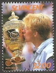 Sellos del Mundo : America : Saint_Vincent_and_the_Grenadines : 994 - Boris Becker, tenista