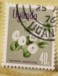 Sellos de Africa - Uganda -  Flores