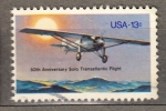 Stamps United States -  Vuelo Transatlantico (258)