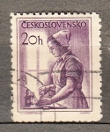 Stamps : Europe : Czechoslovakia :  Enfermera 