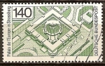 Stamps Germany -   Palacio de Europa en Estrasburgo.