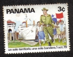 Stamps Panama -  Un solo territorio, una sola bandera, 1 Oct. 79