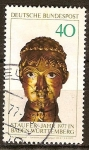 Stamps Germany -   Staufer 1977 en Baden-Württemberg, jefe Barbarossa.