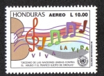 Stamps Honduras -  Decenio De Las Naciones Unidas Contra El Abuso y Tráfico Ilícito De Drogas 