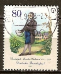 Stamps Germany -  250a Aniv Nacimiento de Cristoph Martin Wieland (escritor).