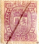 Sellos de Europa - Espaa -  10 céntimos 1875