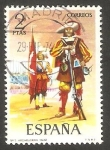 Stamps Spain -  2168 - Uniforme militar Arcabucero de Infantería