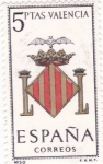 Sellos de Europa - Espaa -  VALENCIA - Escudos de las capitales españolas (15)