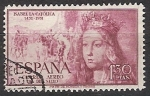 Sellos del Mundo : Europa : Espaa : ESPAÑA SEGUNDO CENTENARIO Nº 1099 (0) 1,3P LILA ROSACEO ISABEL LA CATOLICA