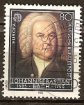 Stamps Germany -  Europa-CEPT.Johann Sebastian Bach (1685-1750), compositor y pianista virtuoso.