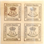 Stamps Spain -  4/4 céntimo 1876