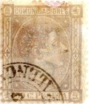 Stamps Spain -  50 céntimos 1875