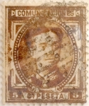 Stamps Spain -  5 céntimos 1876