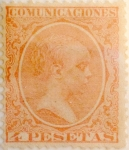 Stamps Spain -  4 pesetas 1889