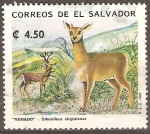 Sellos del Mundo : America : El_Salvador : VENADO.  ODOCOILEUS  VIRGINIANUS.