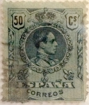 Stamps Spain -  50 céntimos 1910