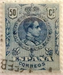 Stamps Spain -  50 céntimos 1922