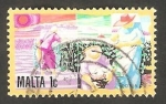 Stamps Malta -  Cultivo de algodón