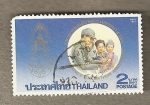 Stamps Thailand -  60 Aniversario Rey Bhumibol