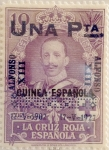 Stamps Spain -  1 peseta sobre 10 pesetas 1927