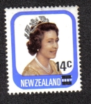 Stamps New Zealand -  Queen Elizabeth II