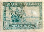 Stamps Spain -  1 céntimo 1929