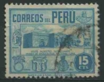 Stamps Peru -  S378 - Museo Arqueologico Lima