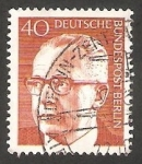 Stamps Germany -  Berlin - 345 - Presidente G. Heinemann