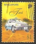 Stamps Singapore -  Taxi