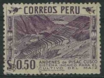 Stamps Peru -  S464 - Andenes de Pisac. Cuzco